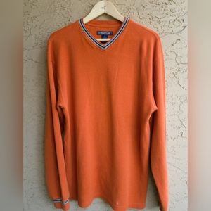 90S MENS STRUCTURE V NECK SWEATER